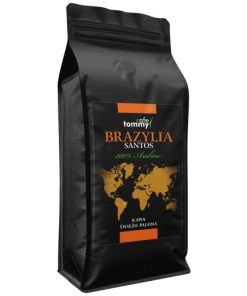 Kawa ziarnista 1kg BRAZYLIA Santos Świeżo Palona 100% ARABICA Tommy Cafe